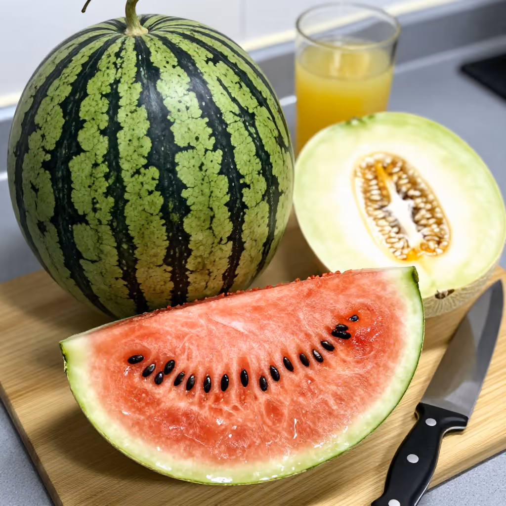 Visual example for Melone: die Melone