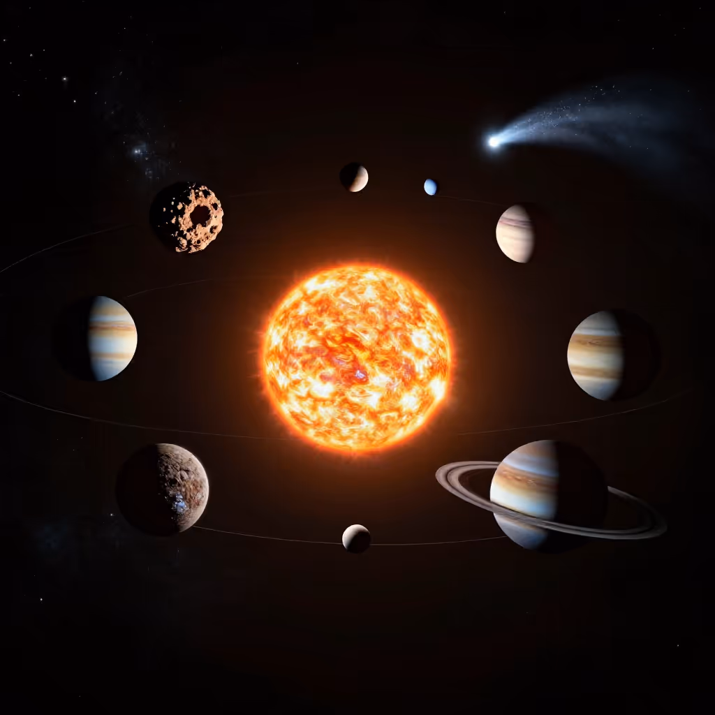 Visual example for Sonnensystem: das Sonnensystem