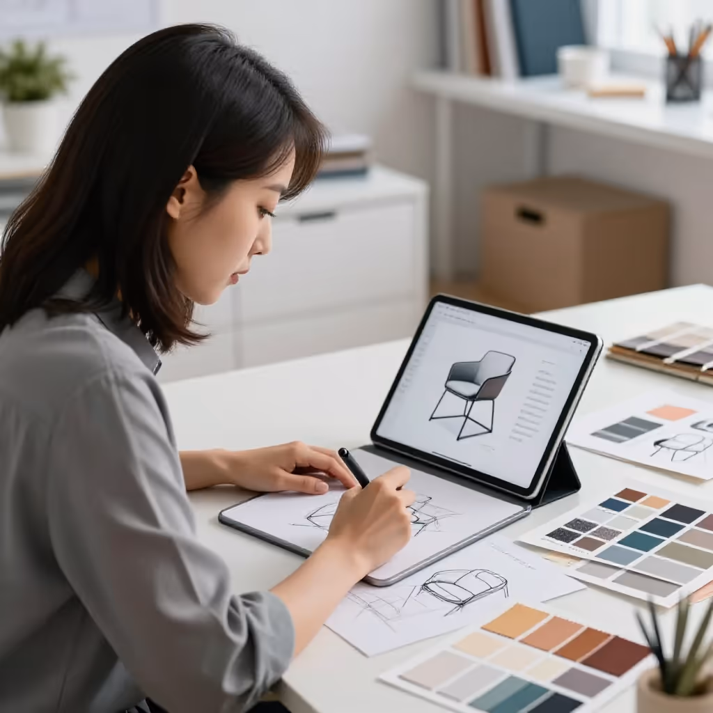 Visual example for Designerin: die Designerin
