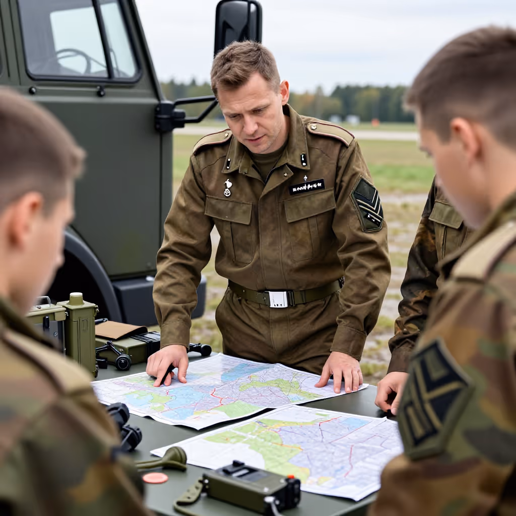 Visual example for Oberleutnant: der Oberleutnant