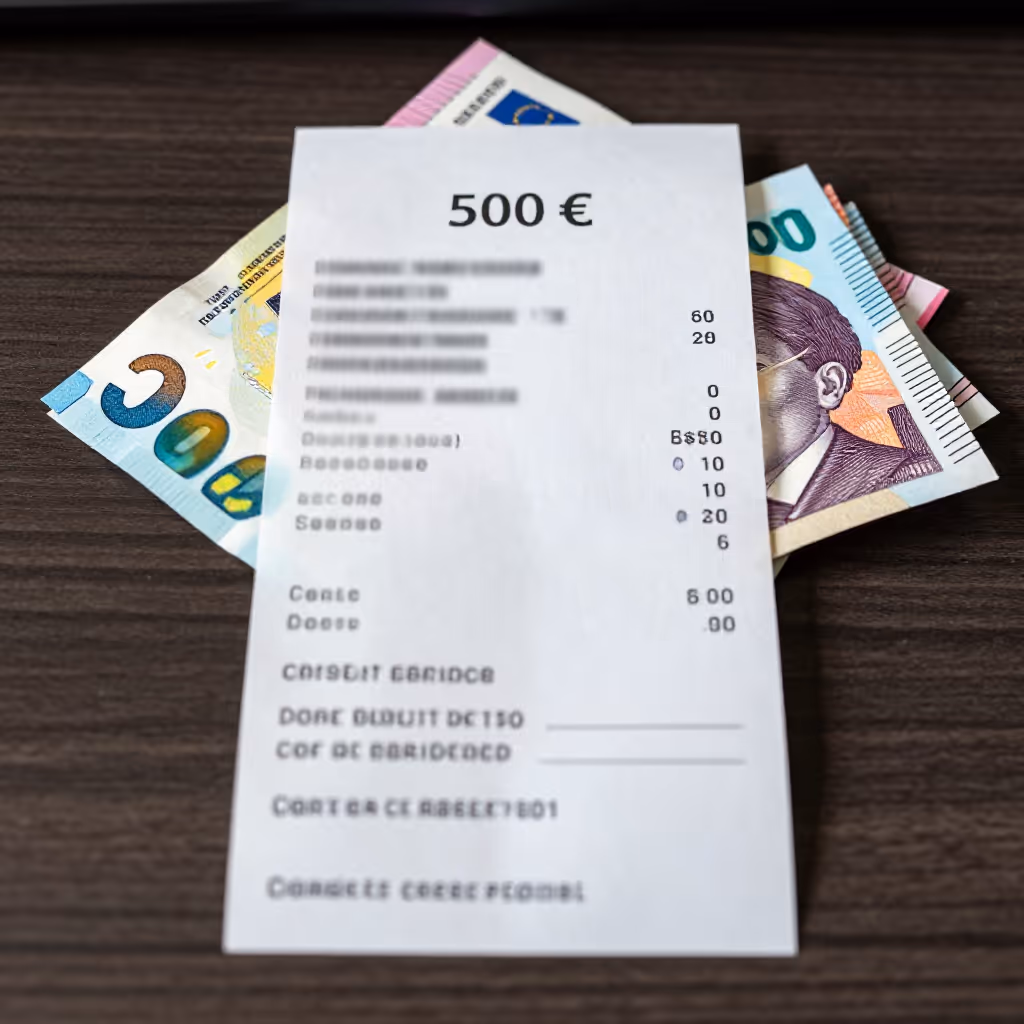 Visual example for Einzahlung: die Einzahlung