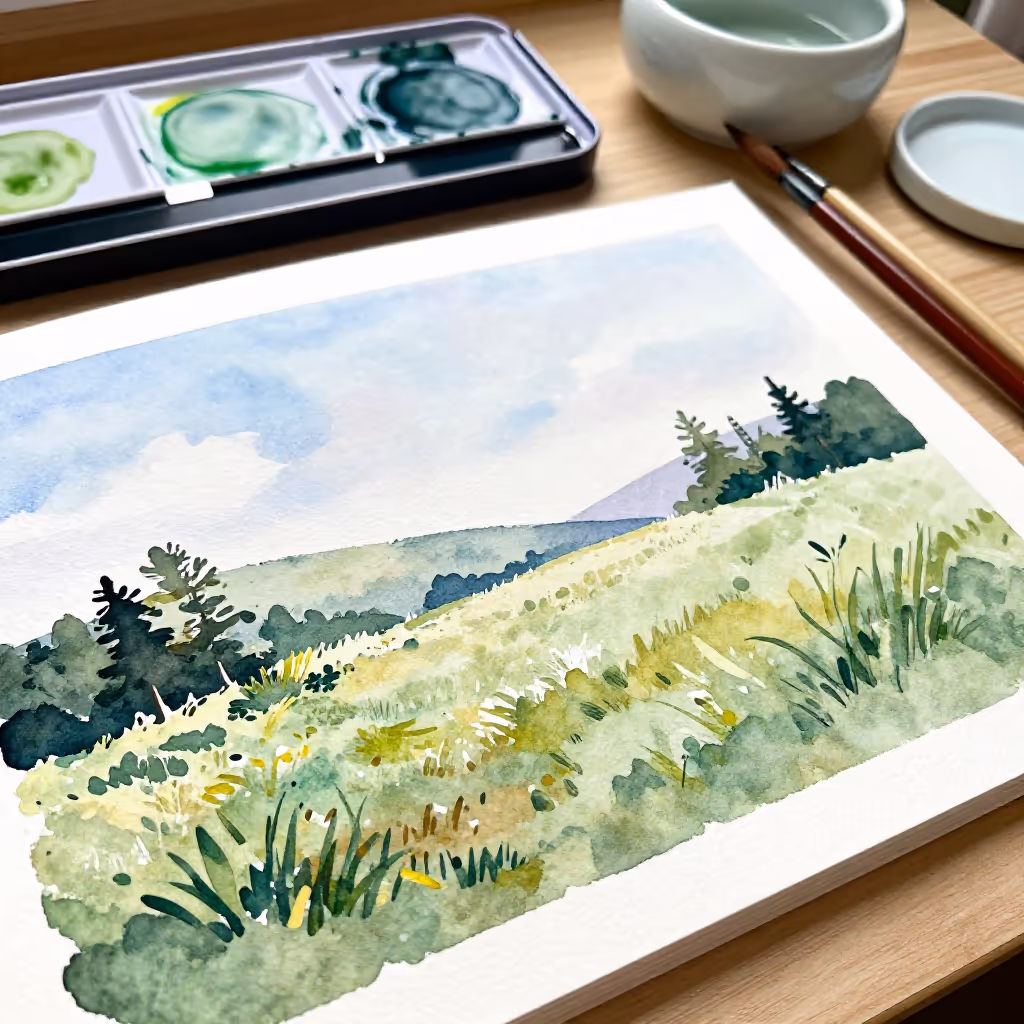 Visual example for Aquarell: das Aquarell