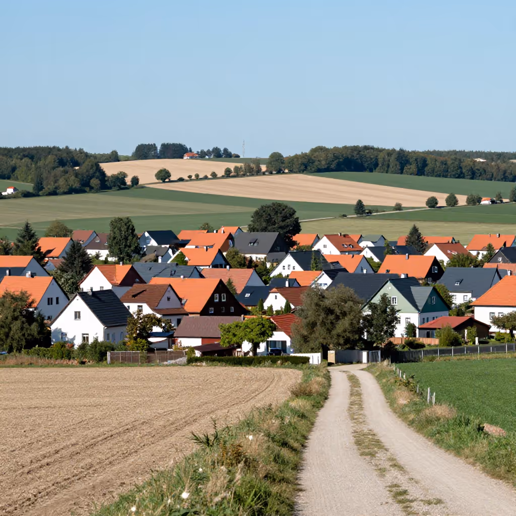Visual example for Ortsrand: der Ortsrand