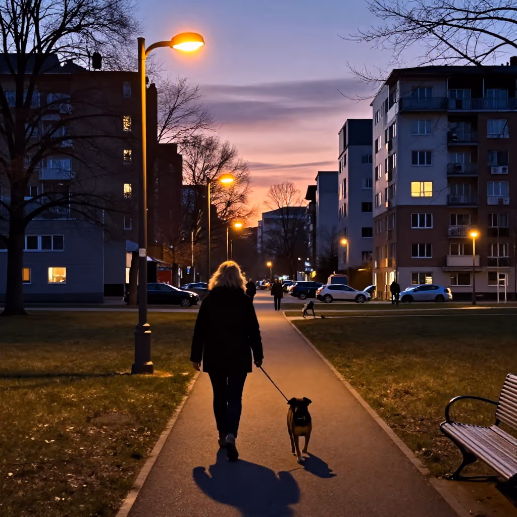 Visual example for abendlich: abendlich