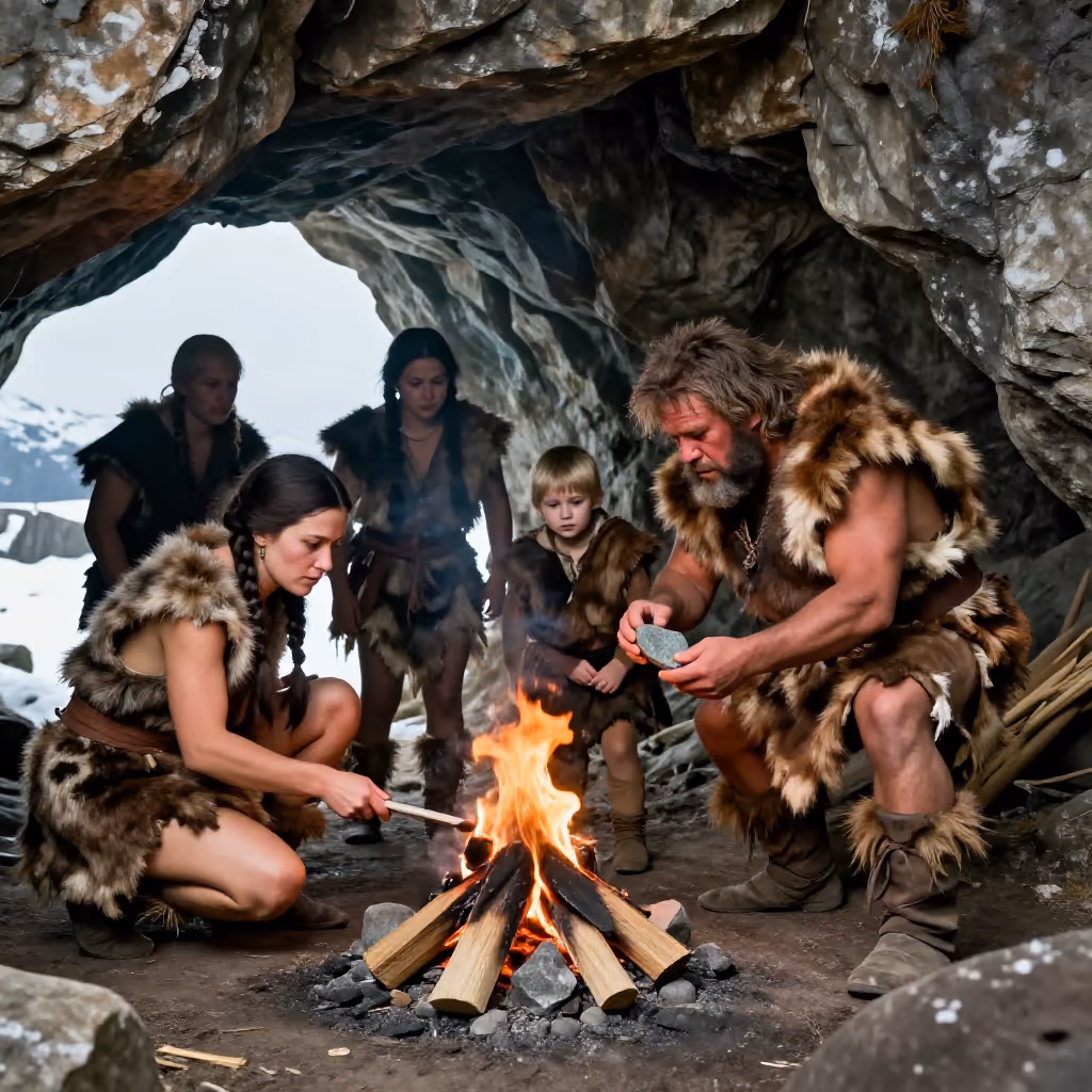 Visual example for Neandertaler: der Neandertaler