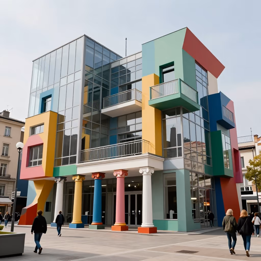 Visual example for postmodern: postmodern