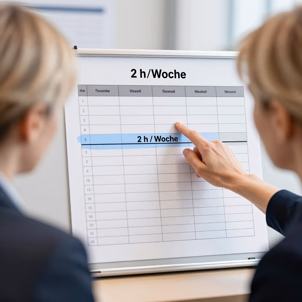 Visual example for Wochenstunde: die Wochenstunde
