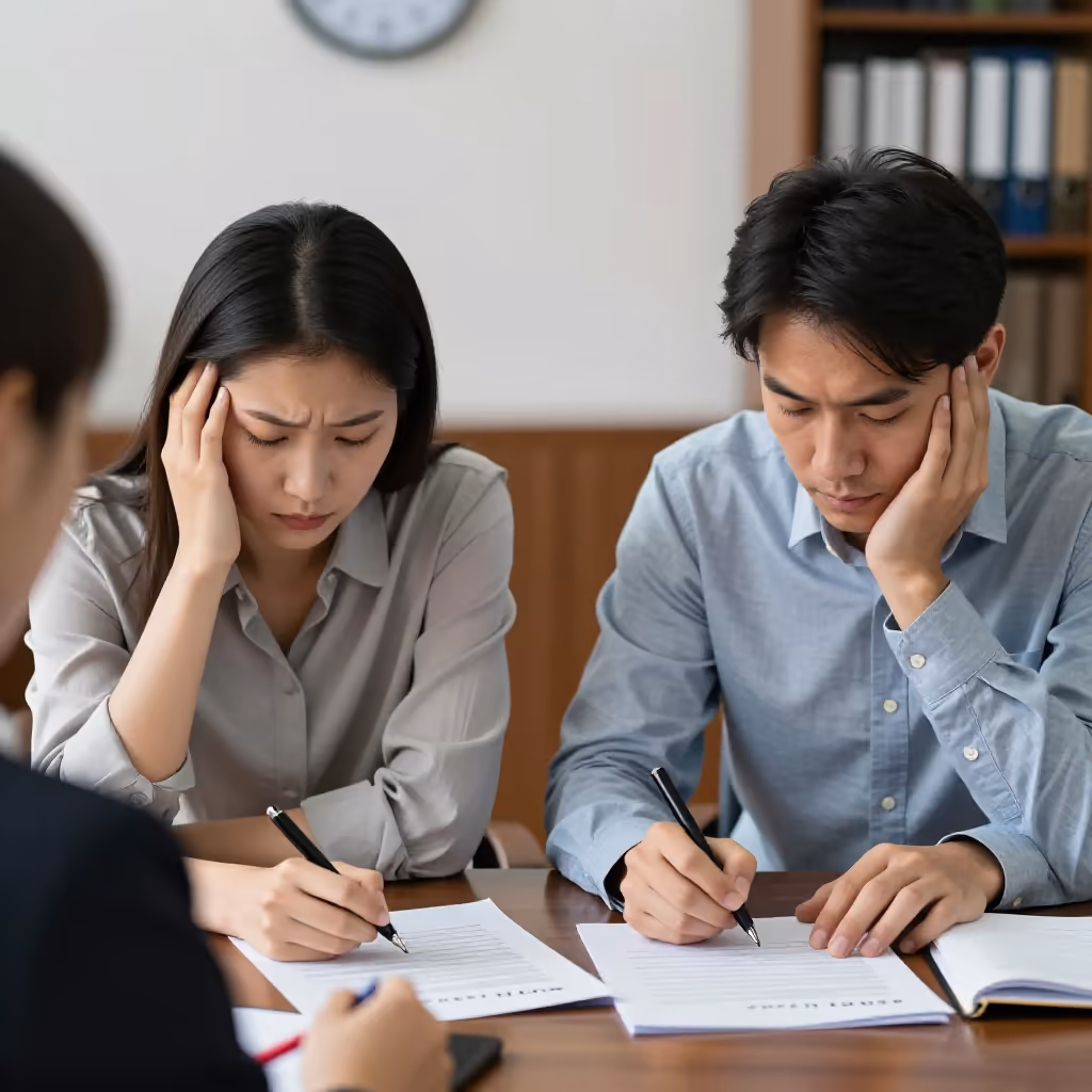 Visual example for Schlussstrich: einen Schlussstrich ziehen