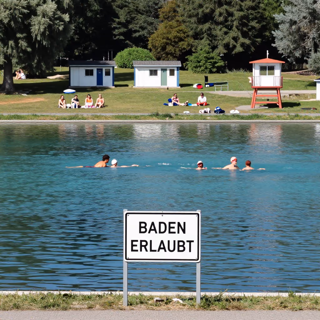 Visual example for Badesee: der Badesee
