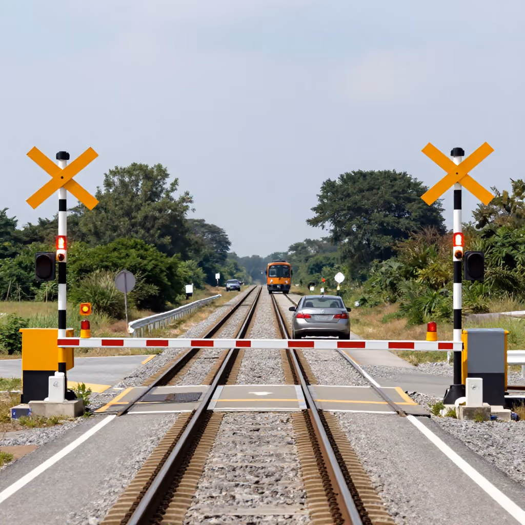 Visual example for Bahnübergang: der Bahnübergang