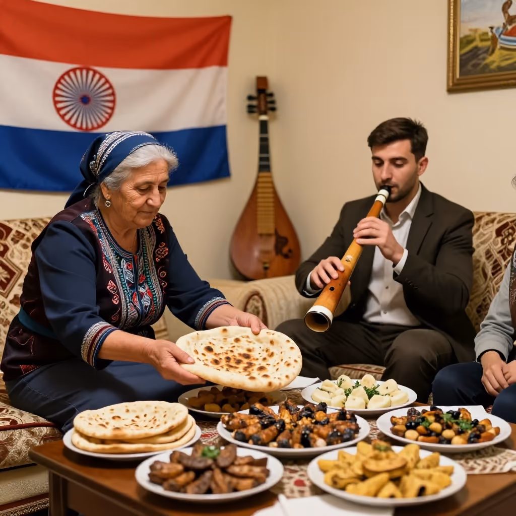 Visual example for armenisch: armenisch