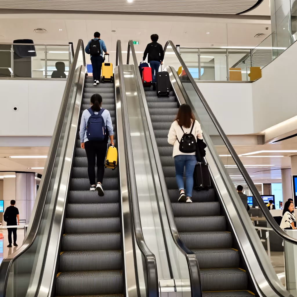 Visual example for Rolltreppe: die Rolltreppe