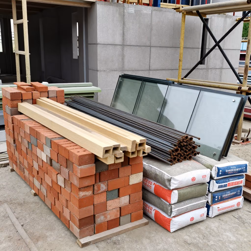 Visual example for Baumaterial: das Baumaterial