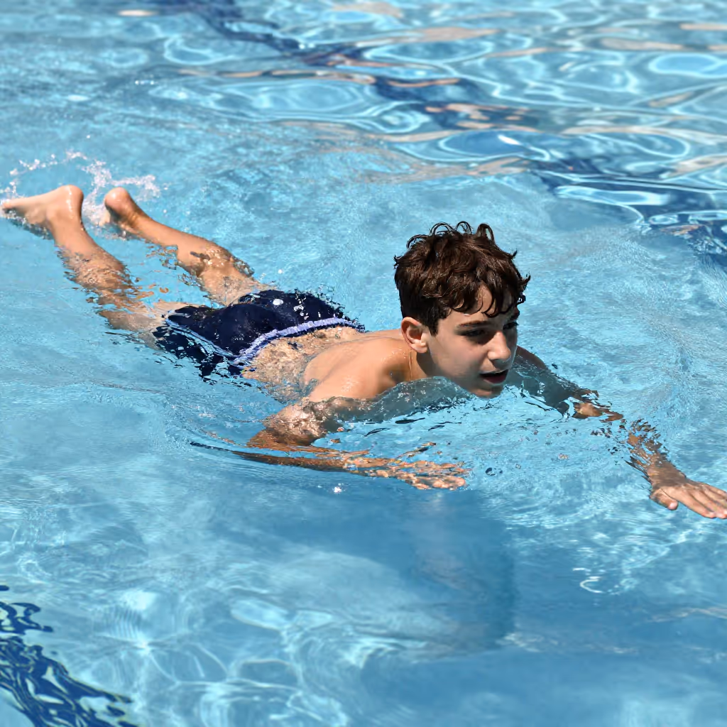 Visual example for schwimmend: schwimmend