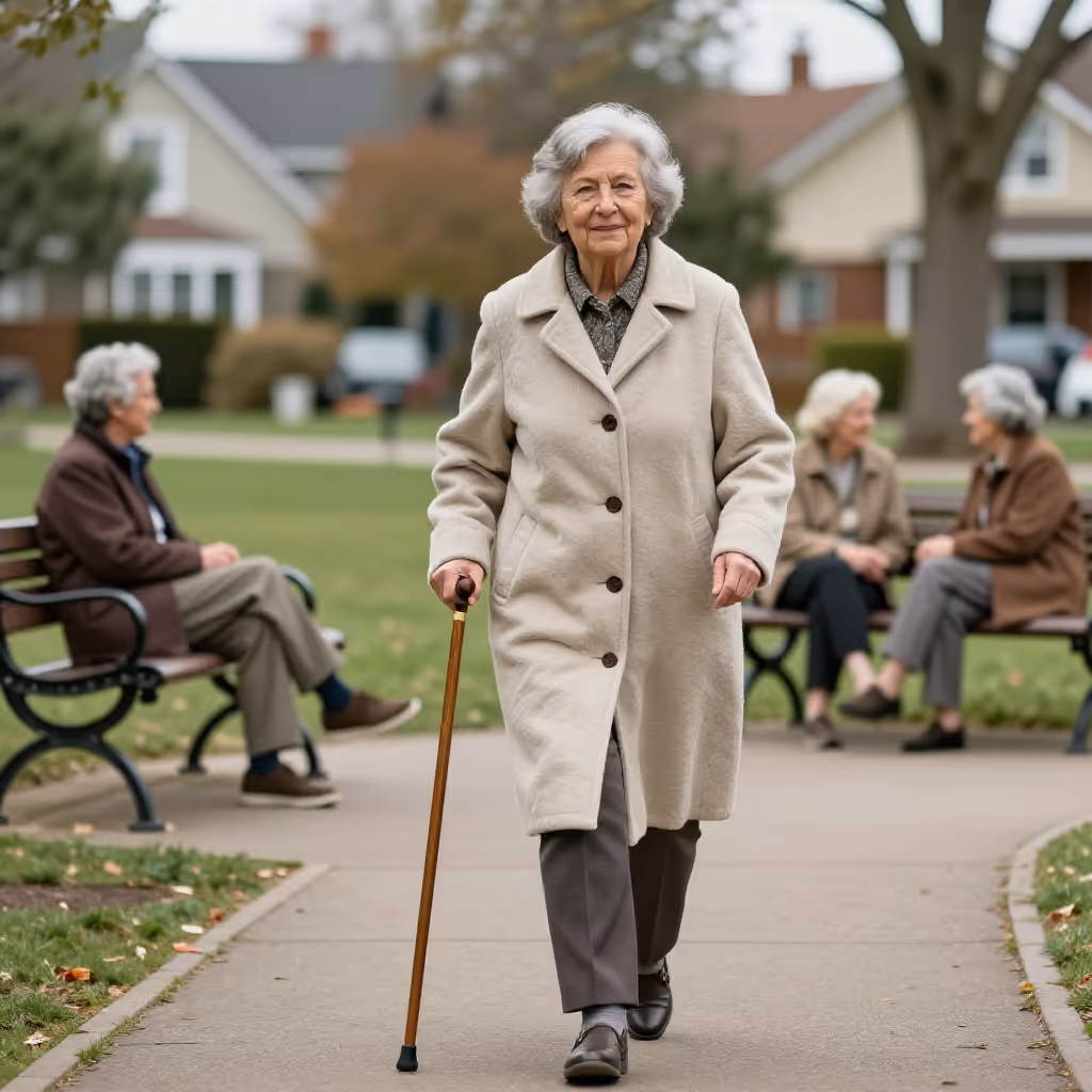 Visual example for Seniorin: die Seniorin