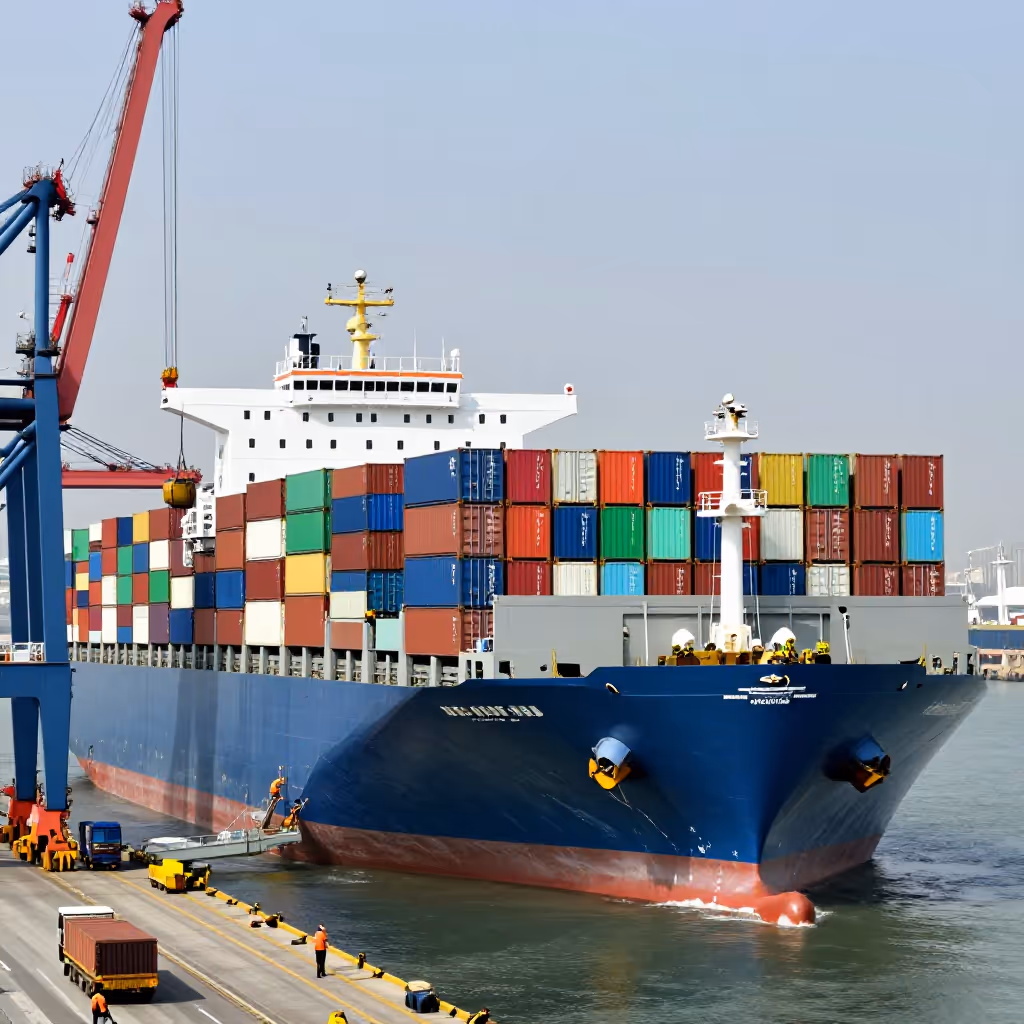 Visual example for Frachtschiff: das Frachtschiff