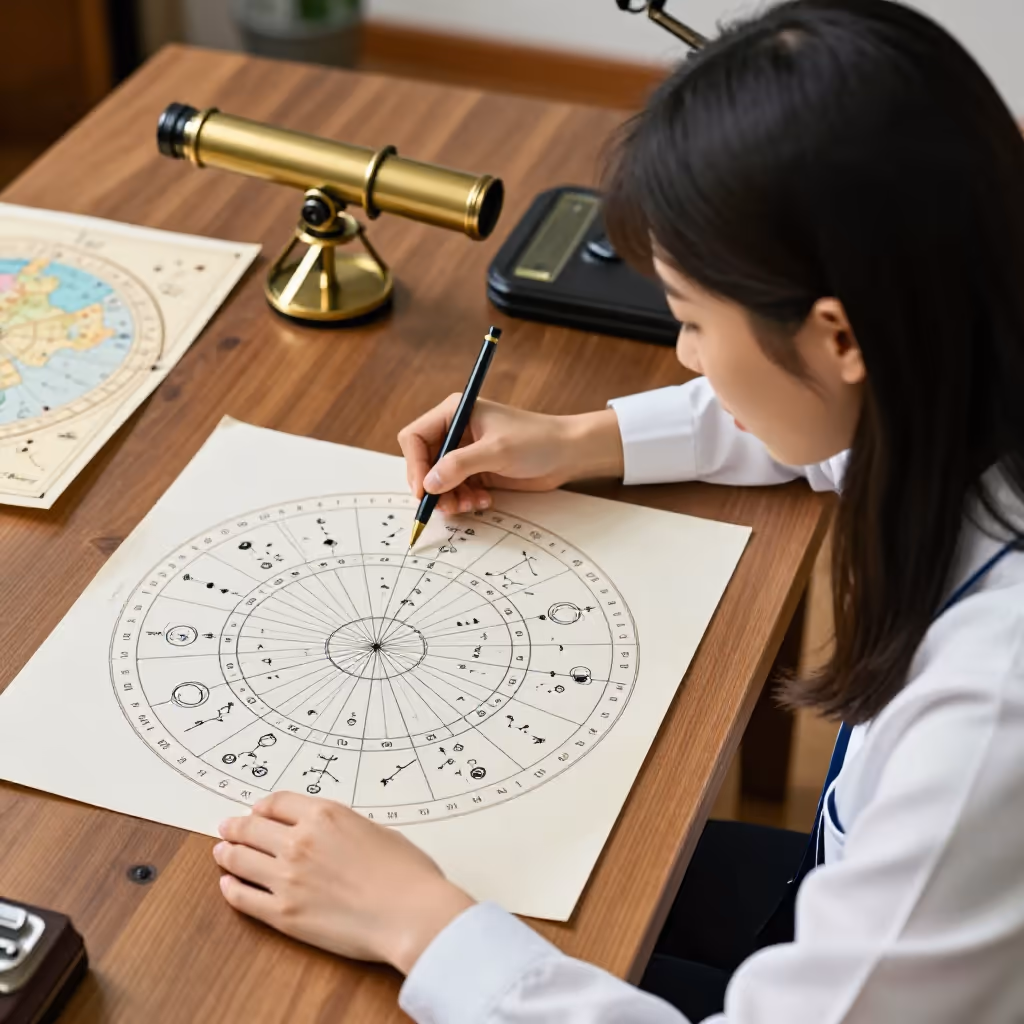 Visual example for Horoskop: das Horoskop