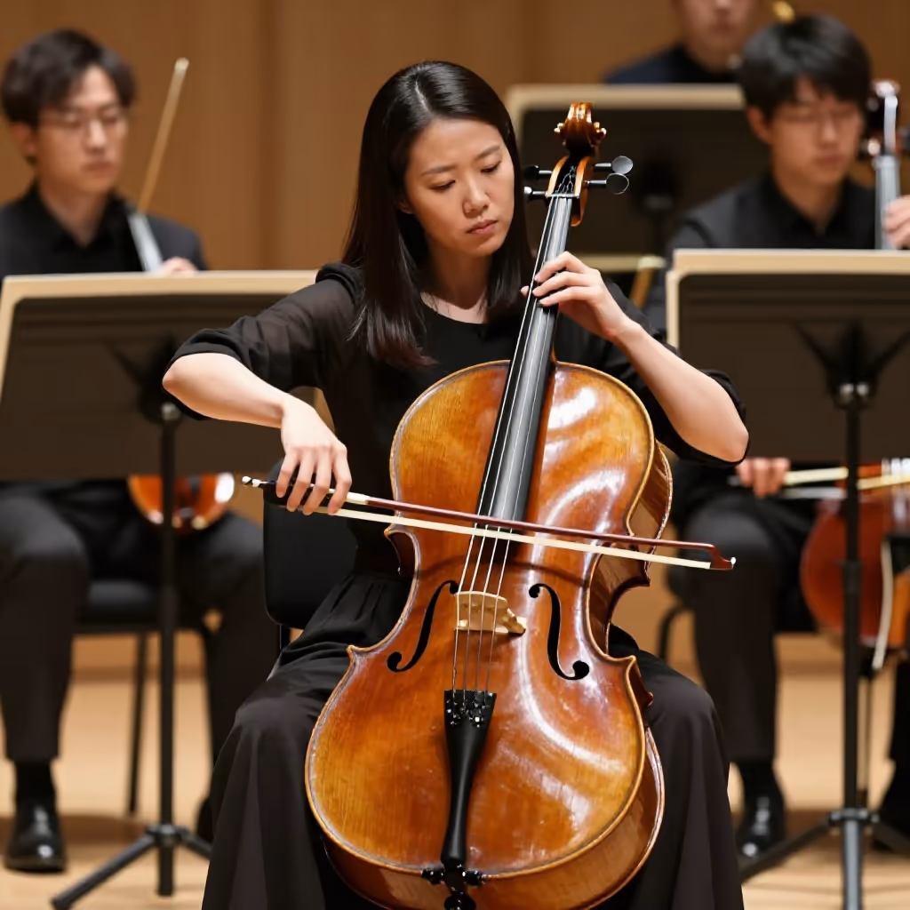 Visual example for Violoncello: das Violoncello