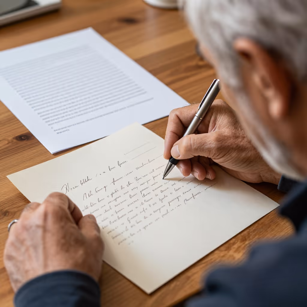 Visual example for handschriftlich: handschriftlich