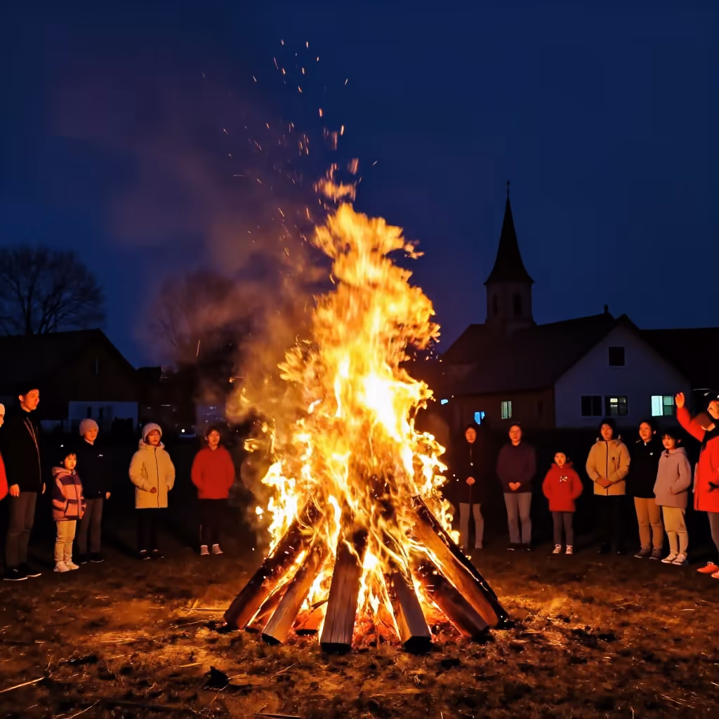 Visual example for Osterfeuer: das Osterfeuer
