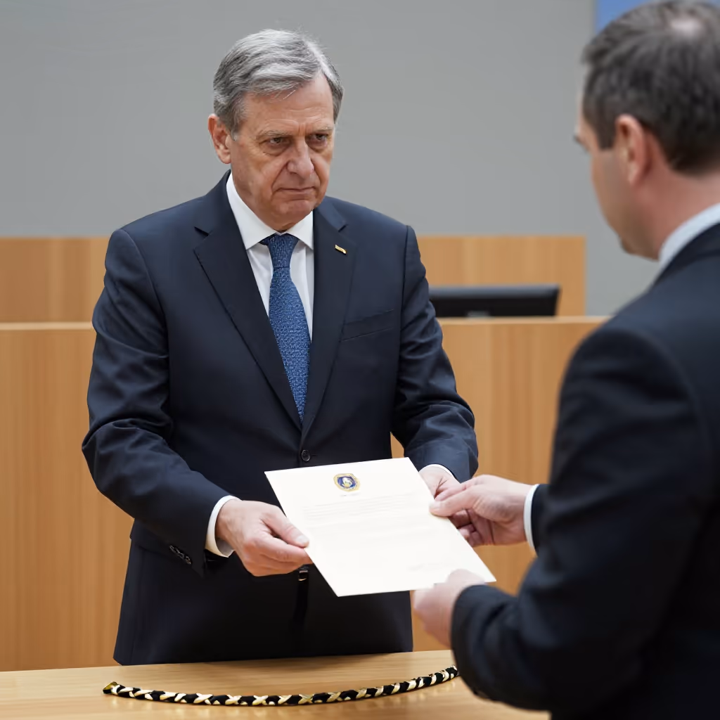 Visual example for resignieren: resignieren
