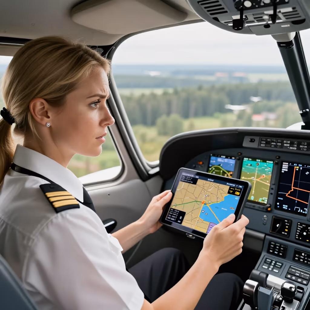 Visual example for verfliegen: sich verfliegen