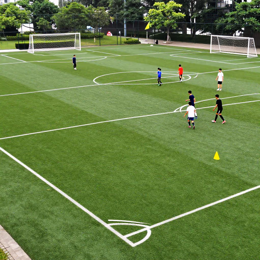 Visual example for Fussballplatz: der Fussballplatz