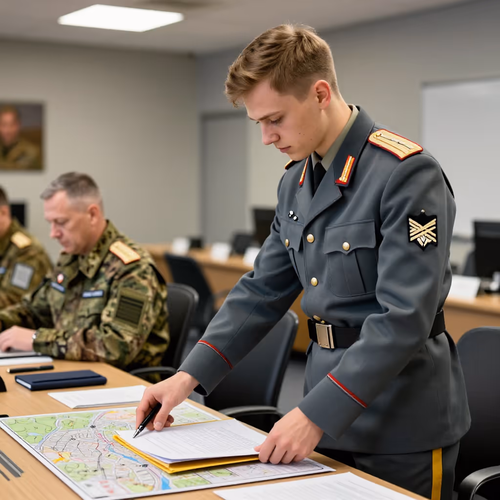 Visual example for Adjutant: der Adjutant