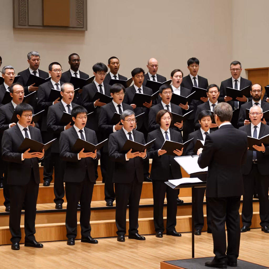 Visual example for Männerchor: der Männerchor