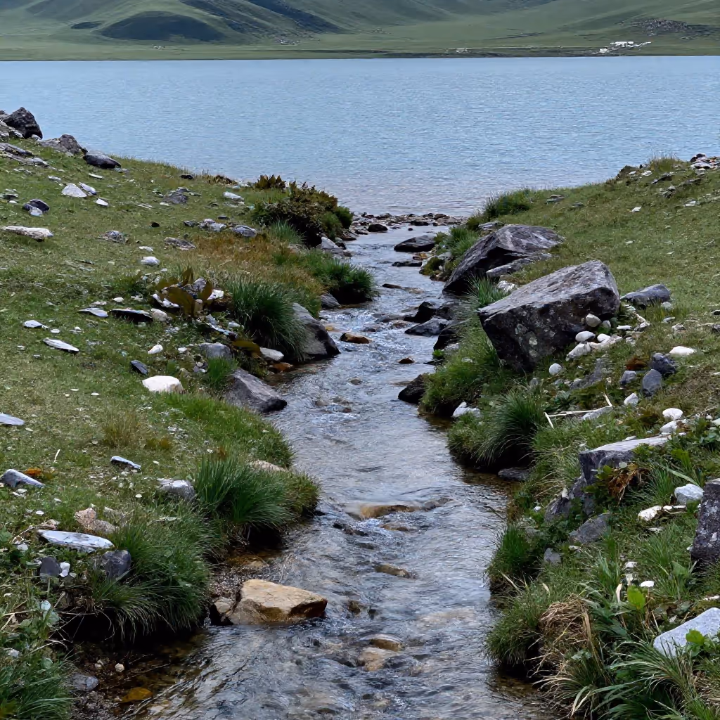 Visual example for Zufluss: der Zufluss