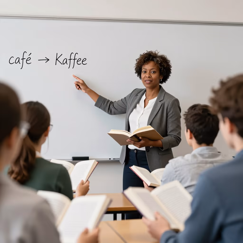 Visual example for entlehnen: entlehnen