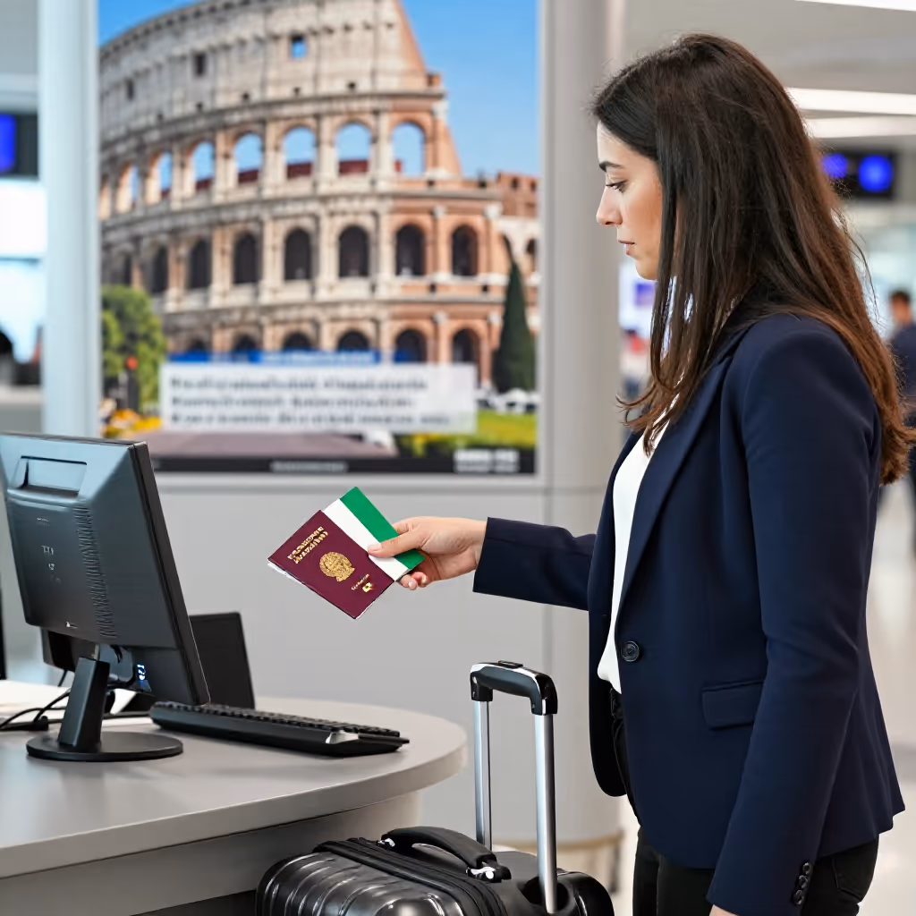 Visual example for Italienerin: die Italienerin