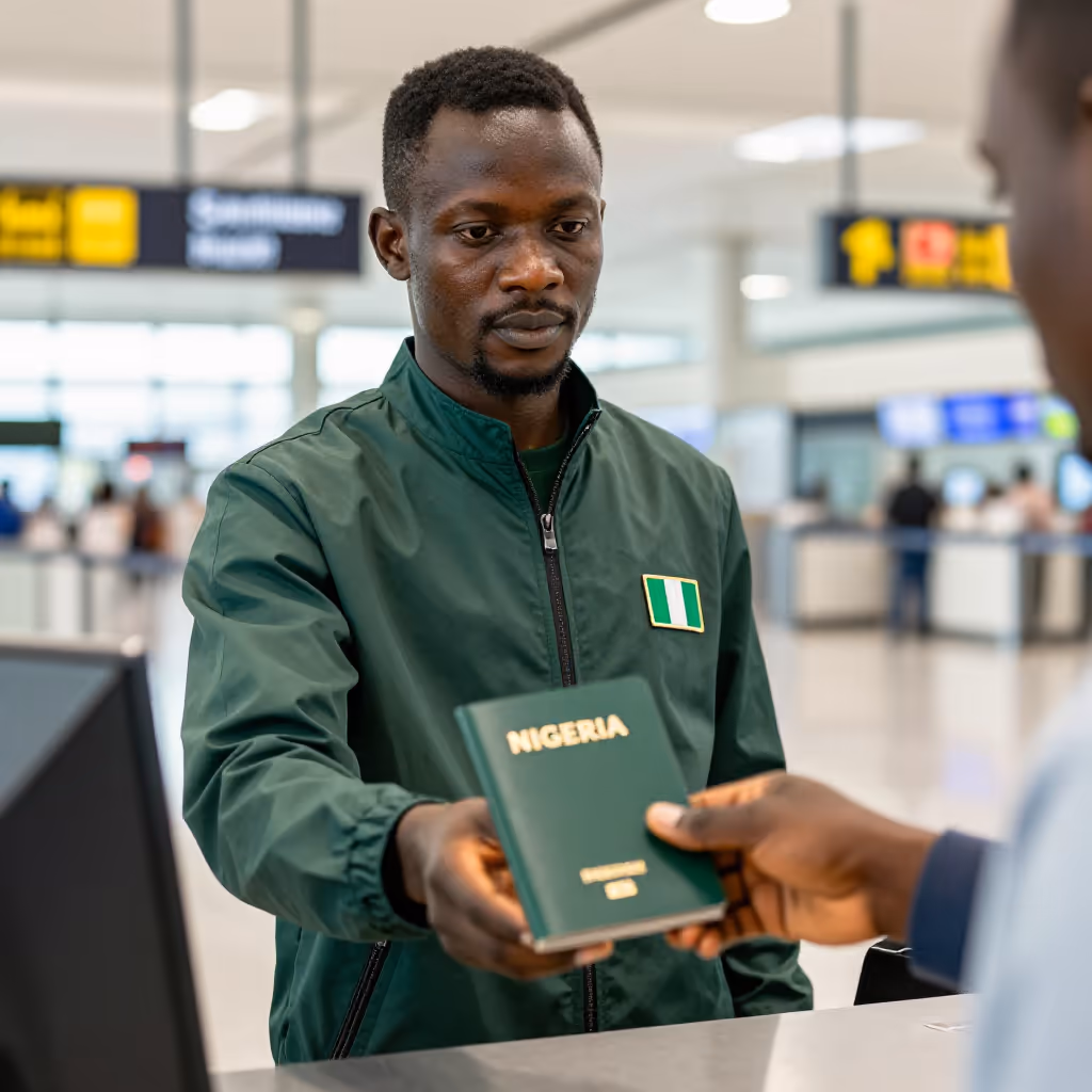Visual example for Nigerianer: der Nigerianer