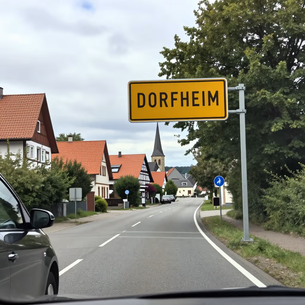 Visual example for Ortseingang: der Ortseingang