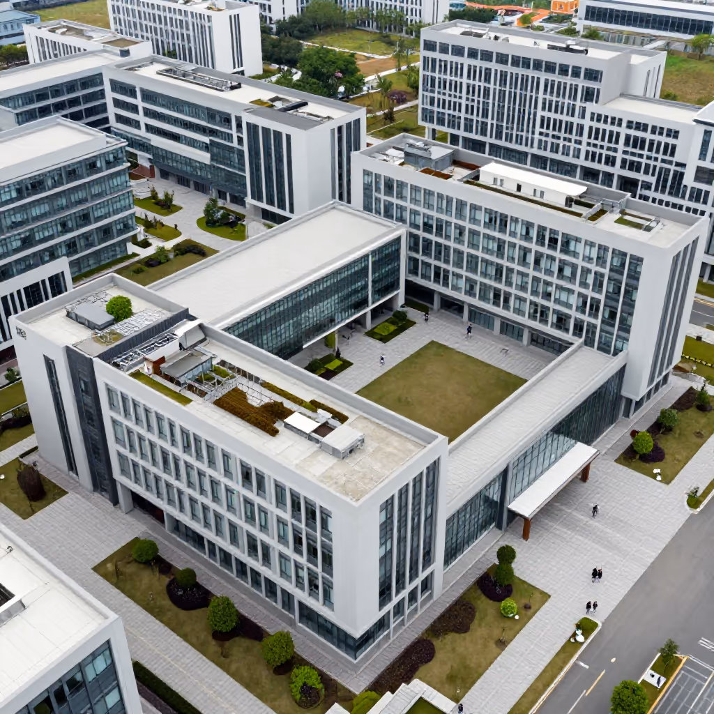 Visual example for Gebäudekomplex: der Gebäudekomplex