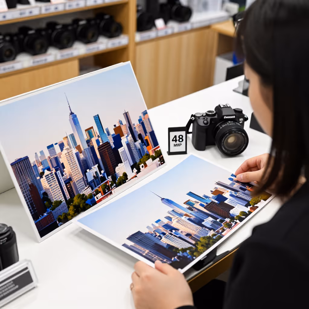Visual example for Megapixel: das Megapixel