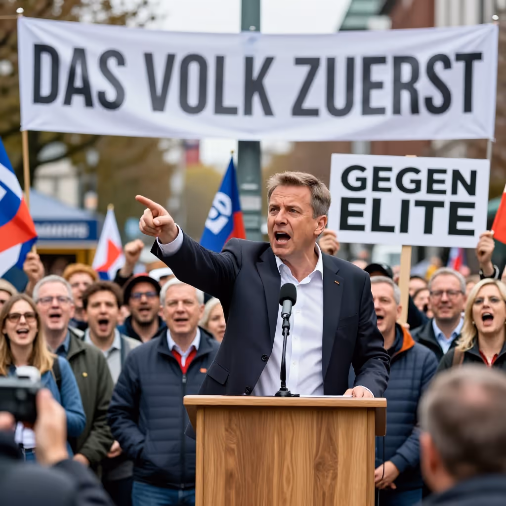 Visual example for populistisch: populistisch