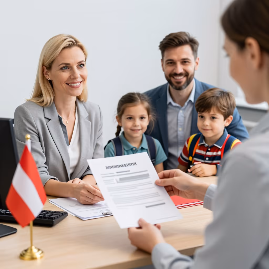 Visual example for Familienbeihilfe: die Familienbeihilfe