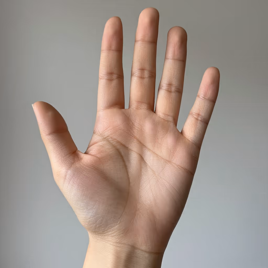 Visual example for Handfläche: die Handfläche