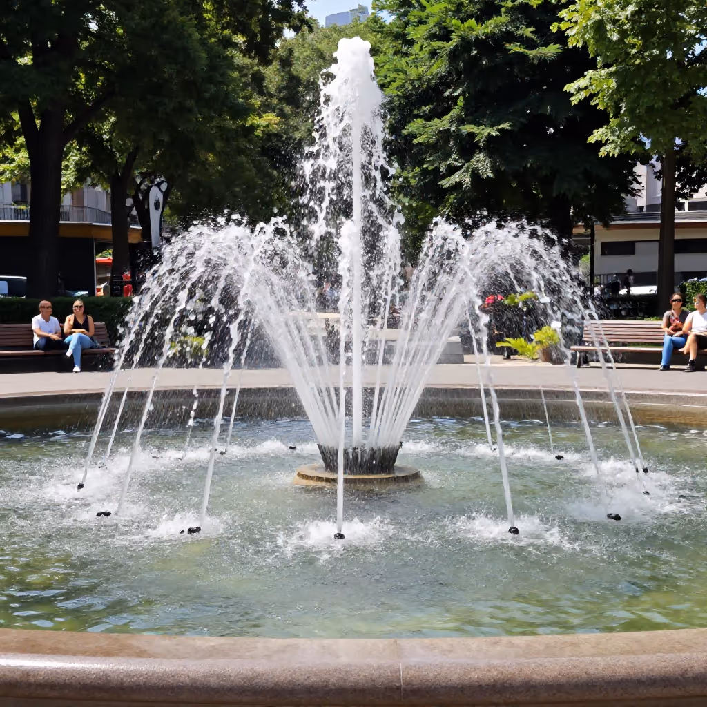 Visual example for Springbrunnen: der Springbrunnen