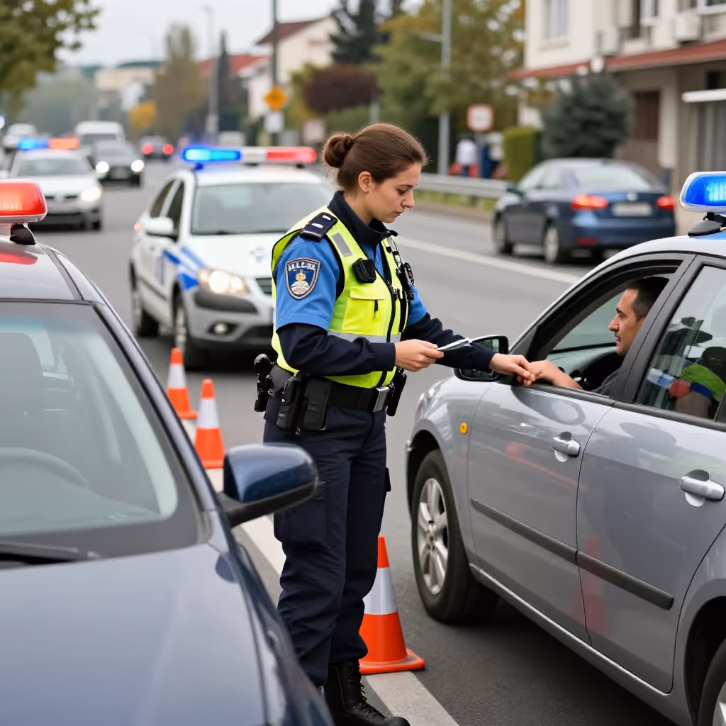 Visual example for Verkehrskontrolle: die Verkehrskontrolle