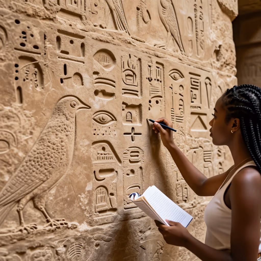 Visual example for Hieroglyphe: die Hieroglyphe
