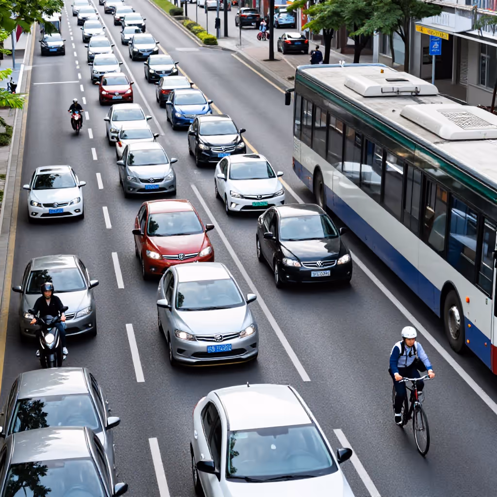 Visual example for Individualverkehr: der Individualverkehr