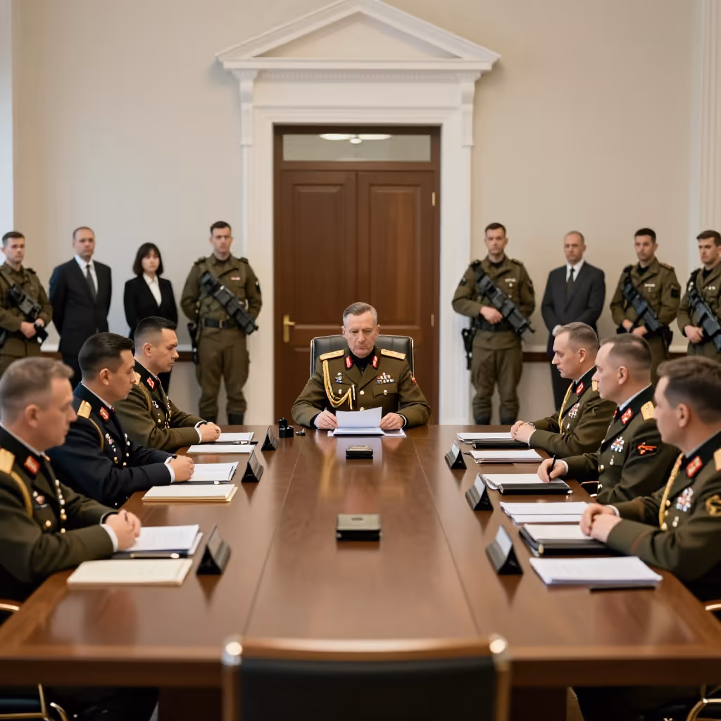 Visual example for Militärregierung: die Militärregierung